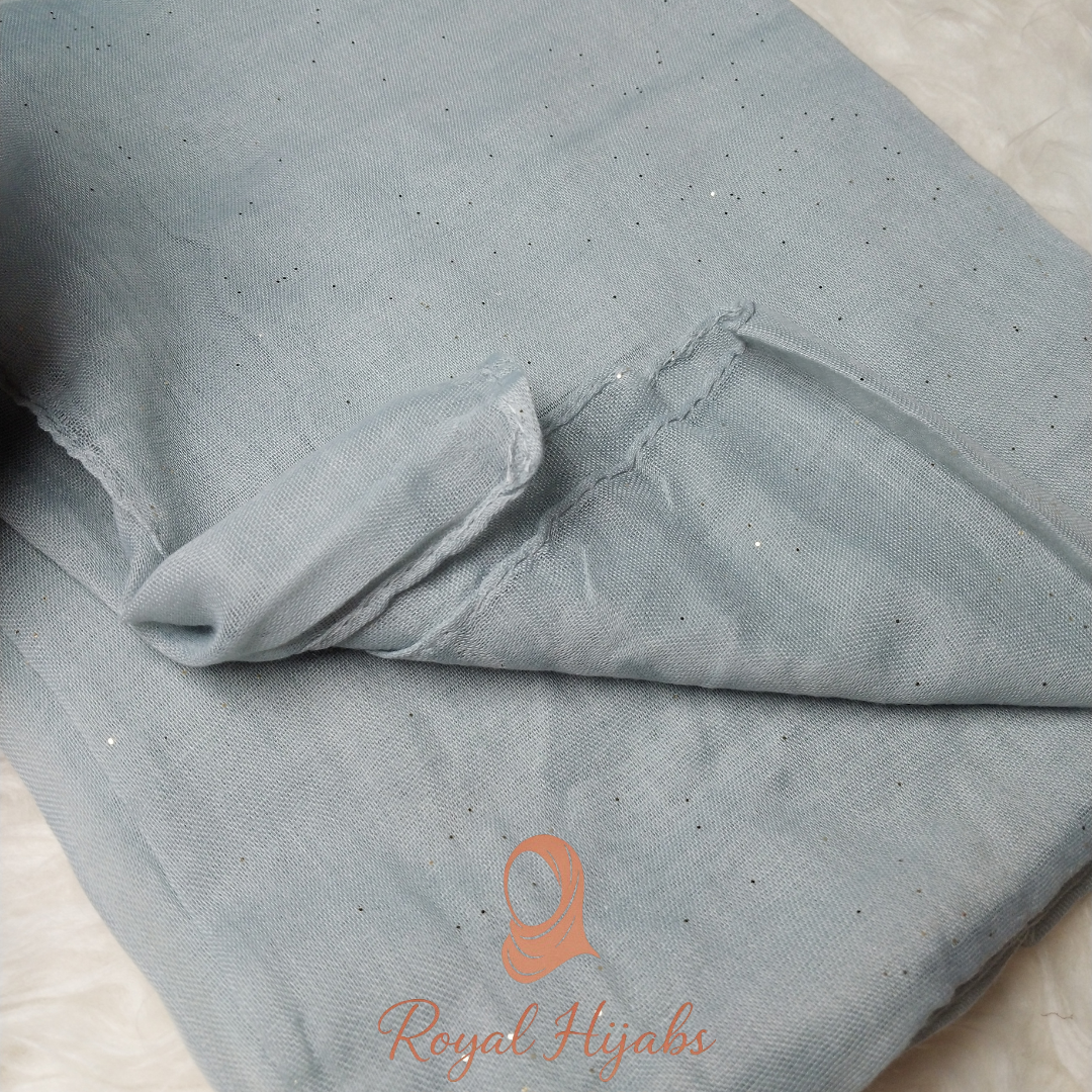 Glitter Lawn Hijab - Ice Blue