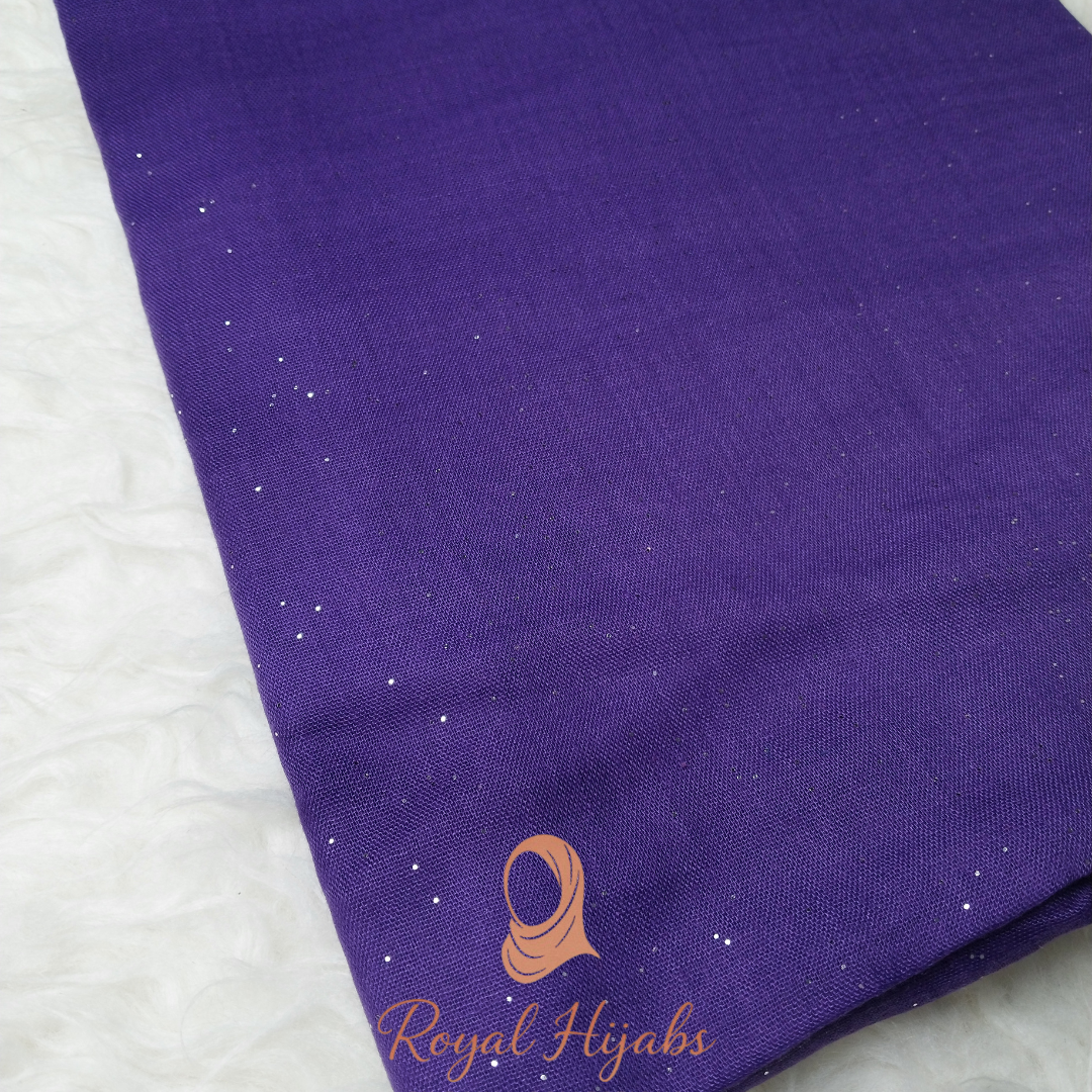 Glitter Lawn Hijab - Purple
