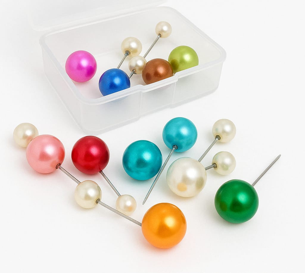 Double-Sided Pearl Pins
