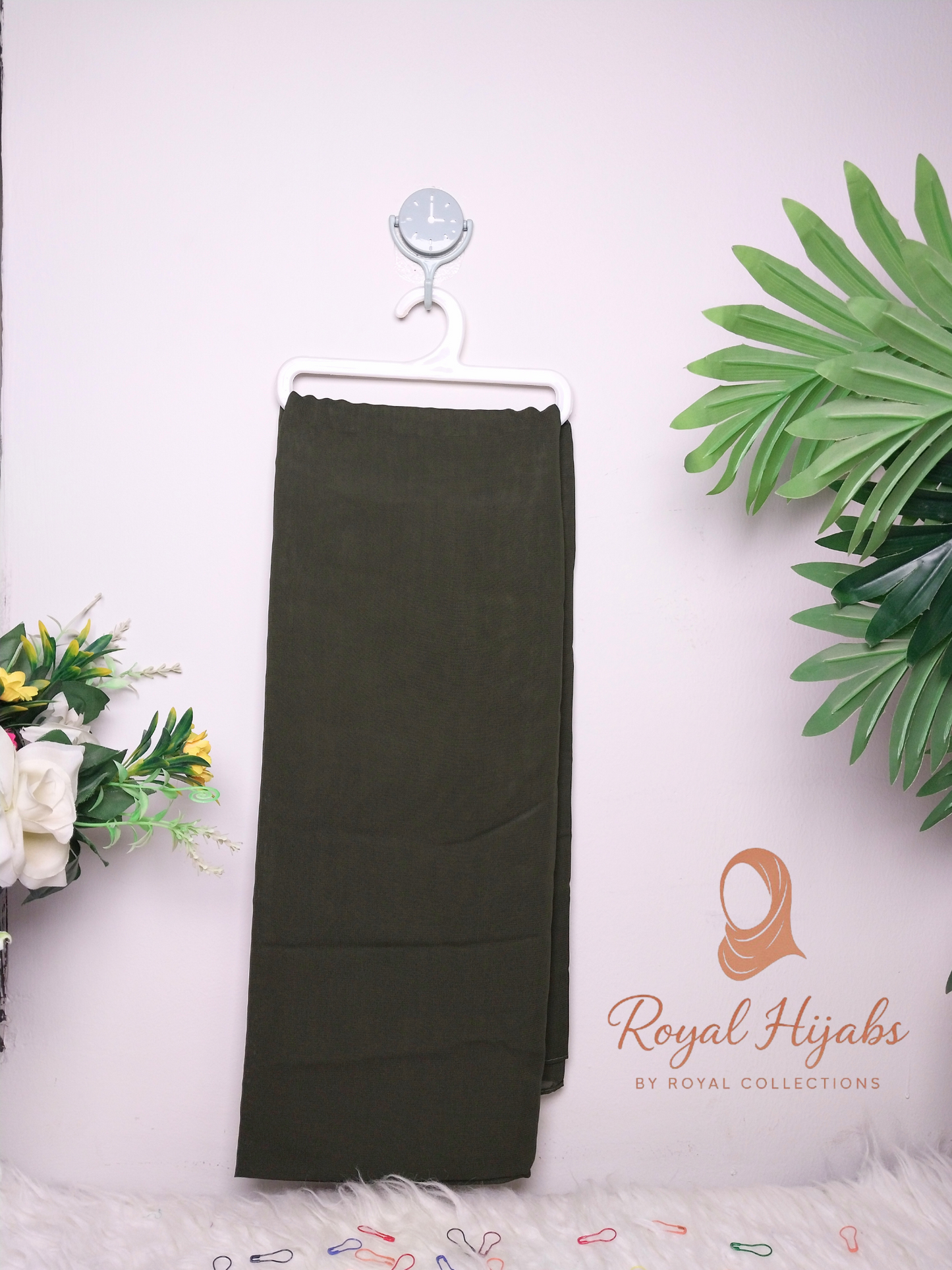 Georgette Chiffon  - Mehndi Green