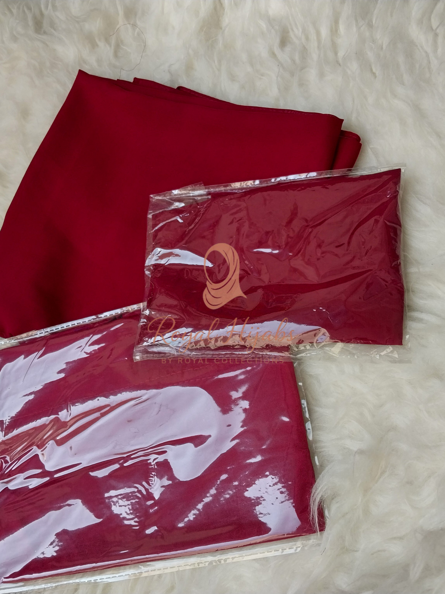 Hijab Naqab & Cap Matching set - Maroon