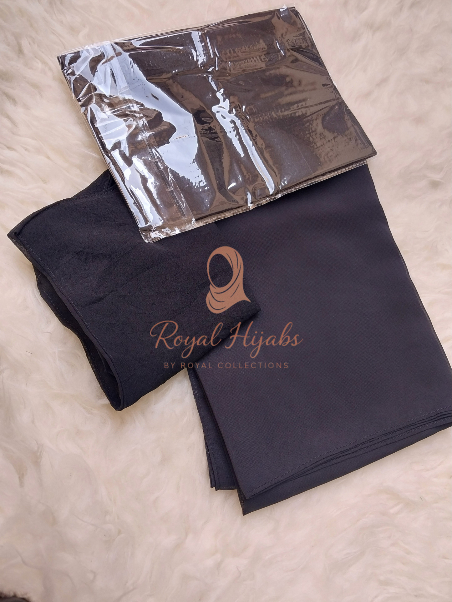 Hijab Naqab & Cap Matching set -  Black