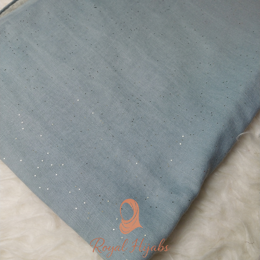 Glitter Lawn Hijab -  Ice Blue