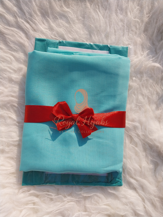 Hijab Naqab & Cap Matching set -  Sky Blue
