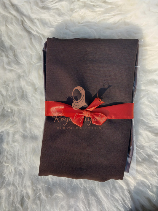 Hijab Naqab & Cap Matching set - Brown