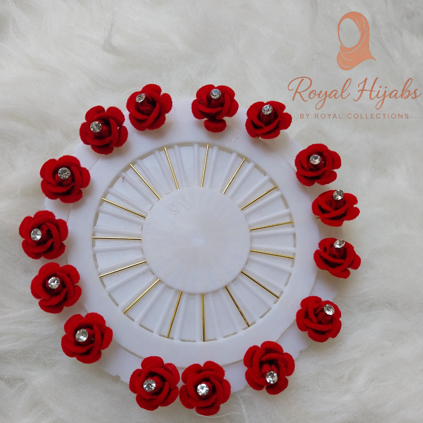 Rose Flower Hijab Pins