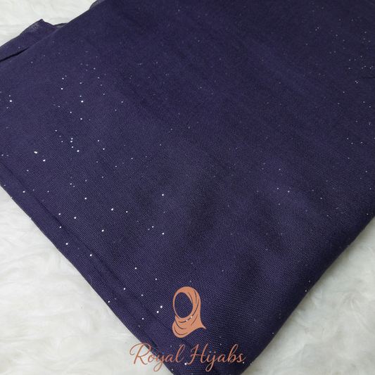 Glitter Lawn Hijab - Deep Purple