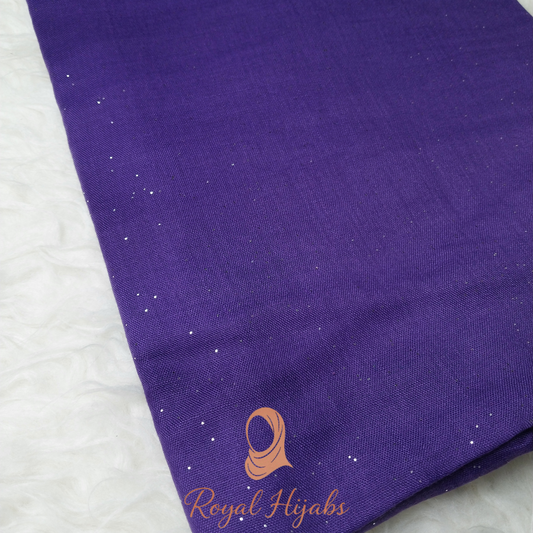 Glitter Lawn Hijab -  Purple