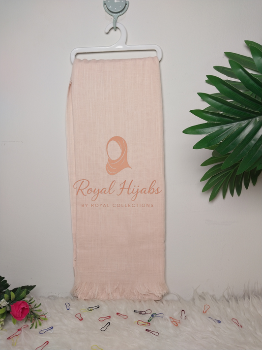 Turkish Lawn Hijab -Light Peach