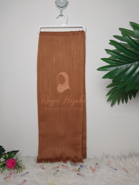 Turkish Lawn Hijab - Brown