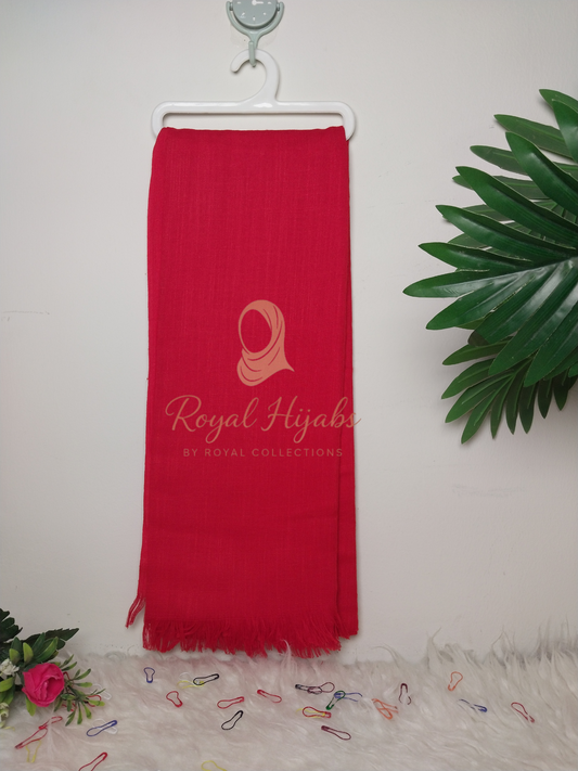 Turkish Lawn Hijab - Red
