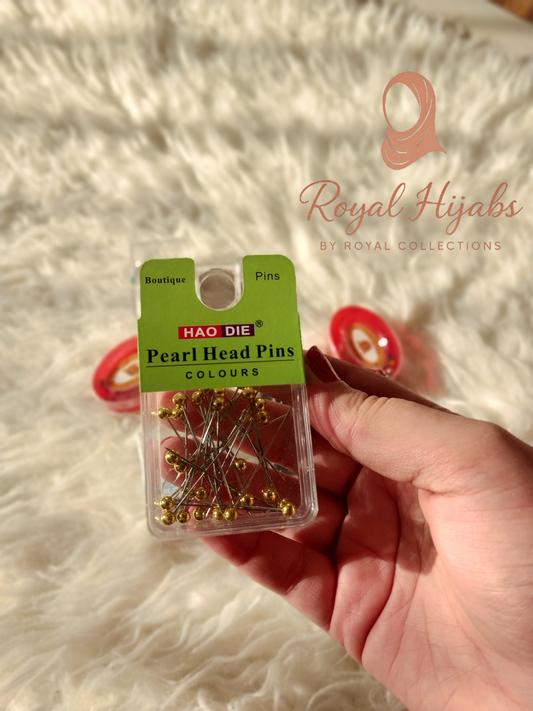 Box Needle Pins Golden
