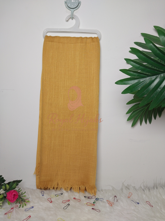 Turkish Lawn Hijab - Mustard