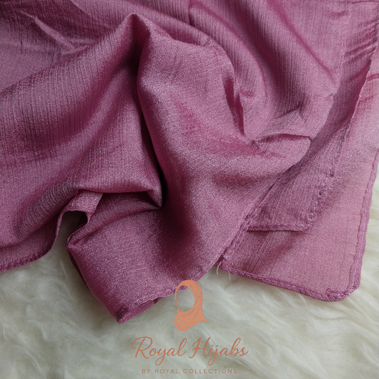 Crinkle Silk Hijab - Lavender