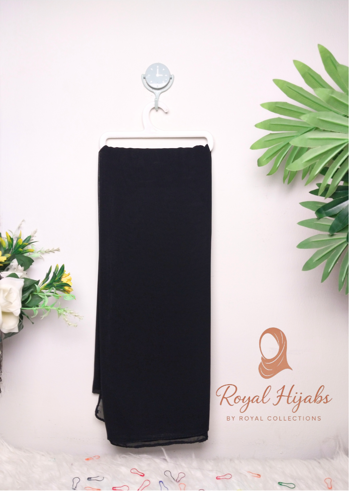 Georgette Chiffon  - Black
