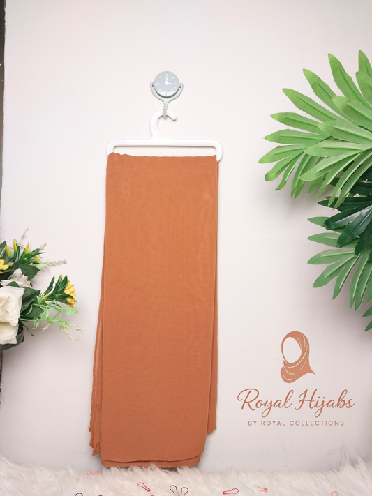 Georgette Chiffon  -  Coco Brown