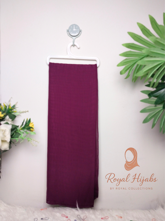 Georgette Chiffon  - Plum