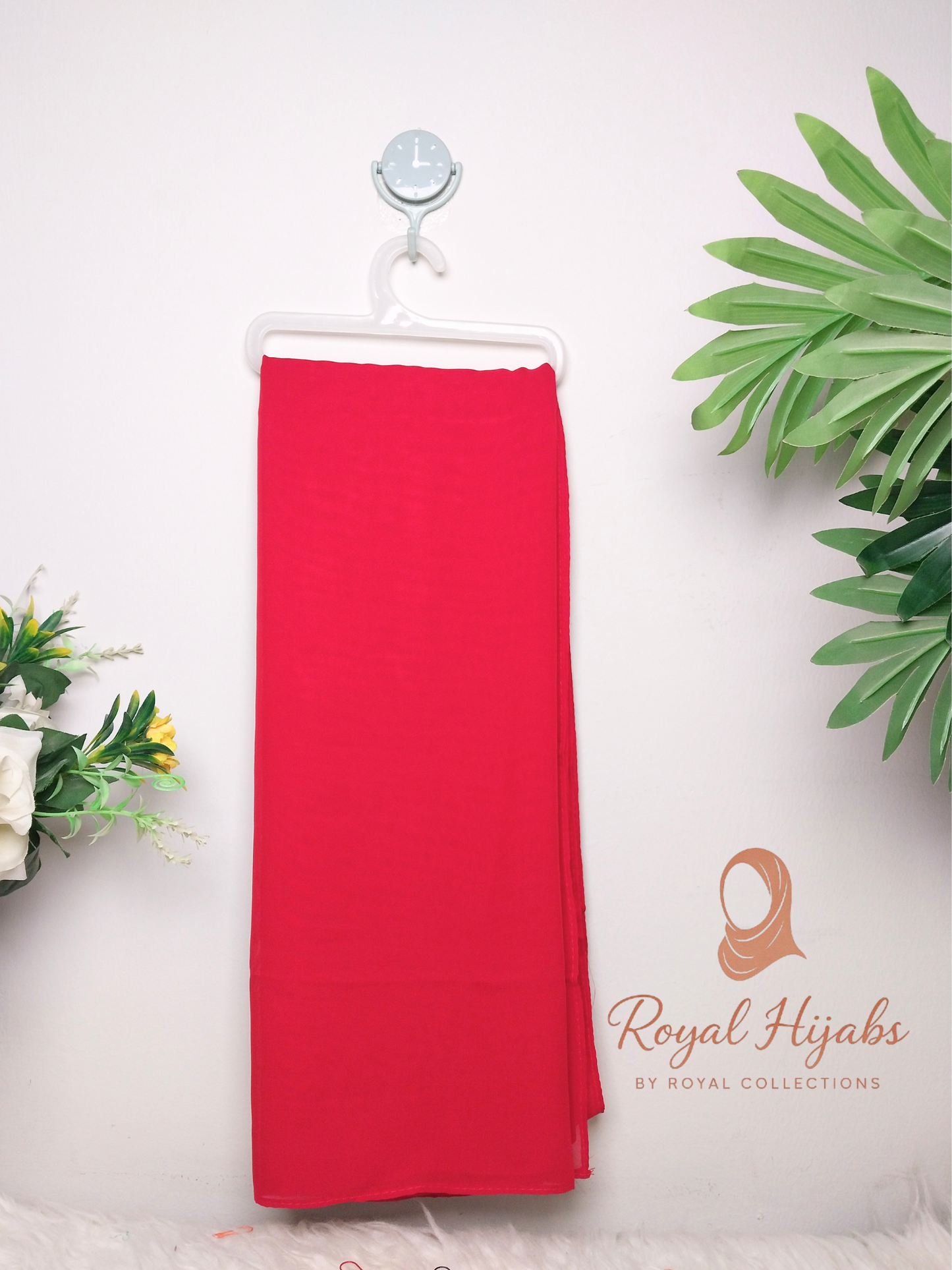Georgette Chiffon  - Red