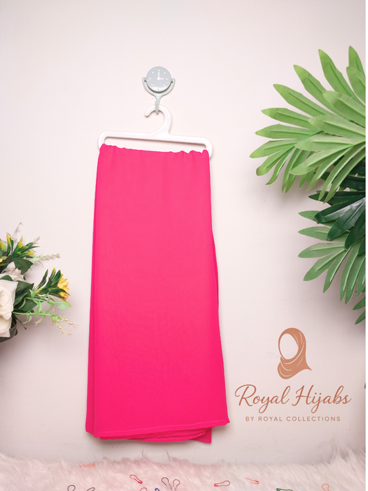 Georgette Chiffon  - Shocking Pink